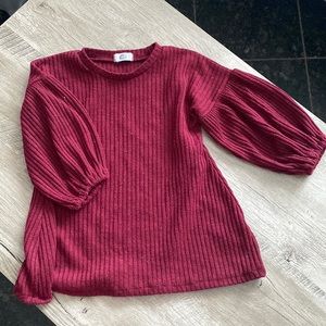 Knit red shirt